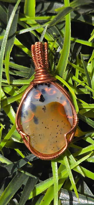 Montana Agate Wire Wrap Pendant