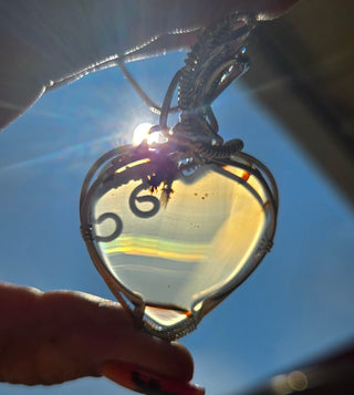 Montana Iris Agate Wire Wrap Pendant