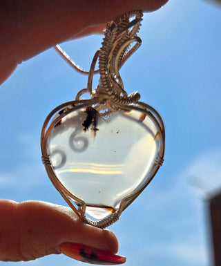 Montana Iris Agate Wire Wrap Pendant