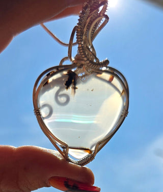 Montana Iris Agate Wire Wrap Pendant