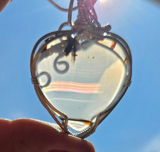 Montana Iris Agate Wire Wrap Pendant