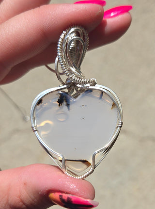 Montana Iris Agate Wire Wrap Pendant