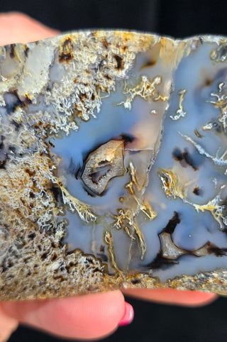 True Montana Moss Agate Face Polish Specimen