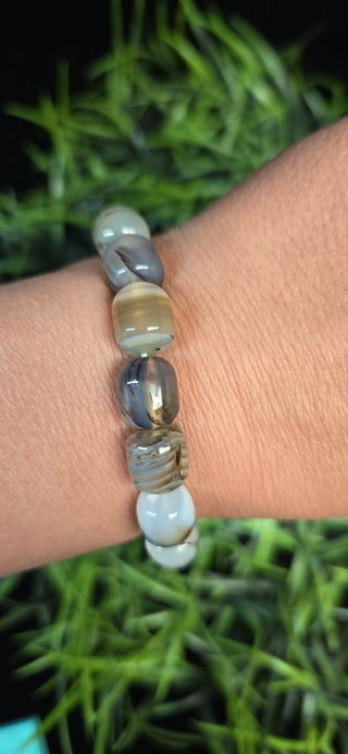 Montana Agate Beaded Bracelets