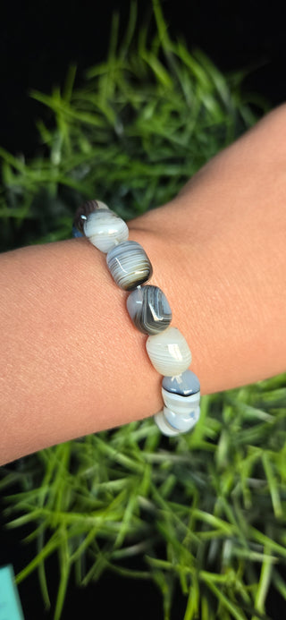 Montana Agate Beaded Bracelets
