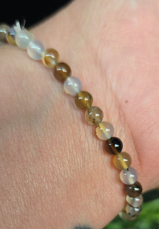 4mm Montana Agate Beaded Bracelets