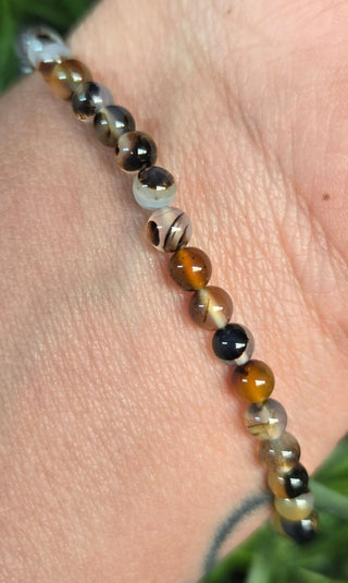 4mm Montana Agate Beaded Bracelets
