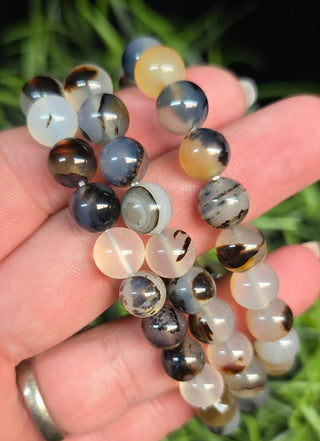 8mm Montana Agate Beaded Bracelets