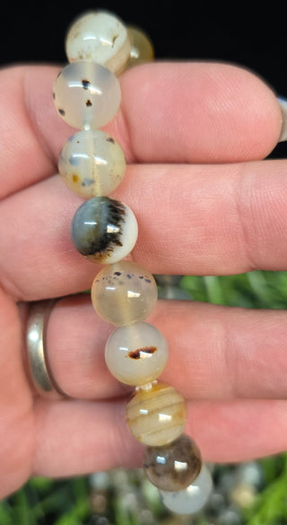10mm Montana Agate Beaded Bracelets