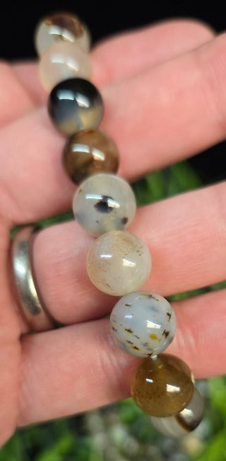 10mm Montana Agate Beaded Bracelets