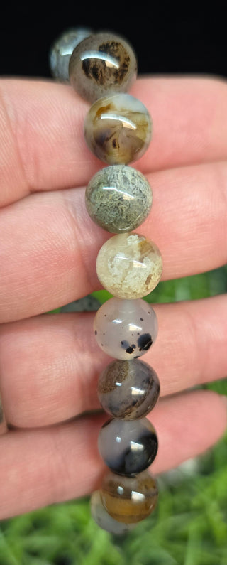 10mm Montana Agate Beaded Bracelets