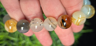 12mm Montana Agate Beaded Bracelet.