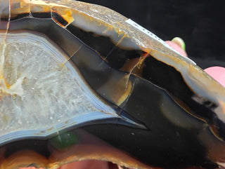 Dark Montana Agate Face Polish Specimen