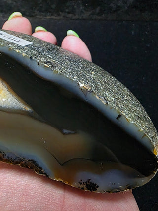 Dark Montana Agate Face Polish Specimen