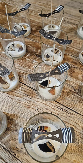 White Birch Candles with Montana Agate