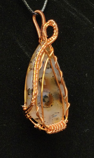 Montana Agate Wire Wrap Pendant